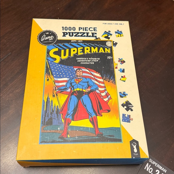 game on Games Vintage Superman Puzzle 00 Pieces Complete Poshmark